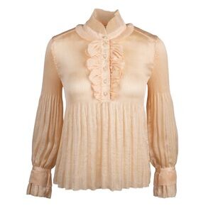 Diane Von Furstenberg Philippine Ruffle Blouse